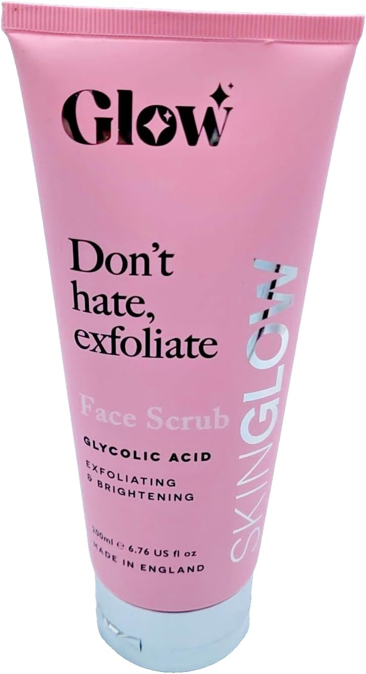 Glow Don't Hate Exfoliate Face Scrub With Glycolic Acid For Brightening and Exfoliate 200ml