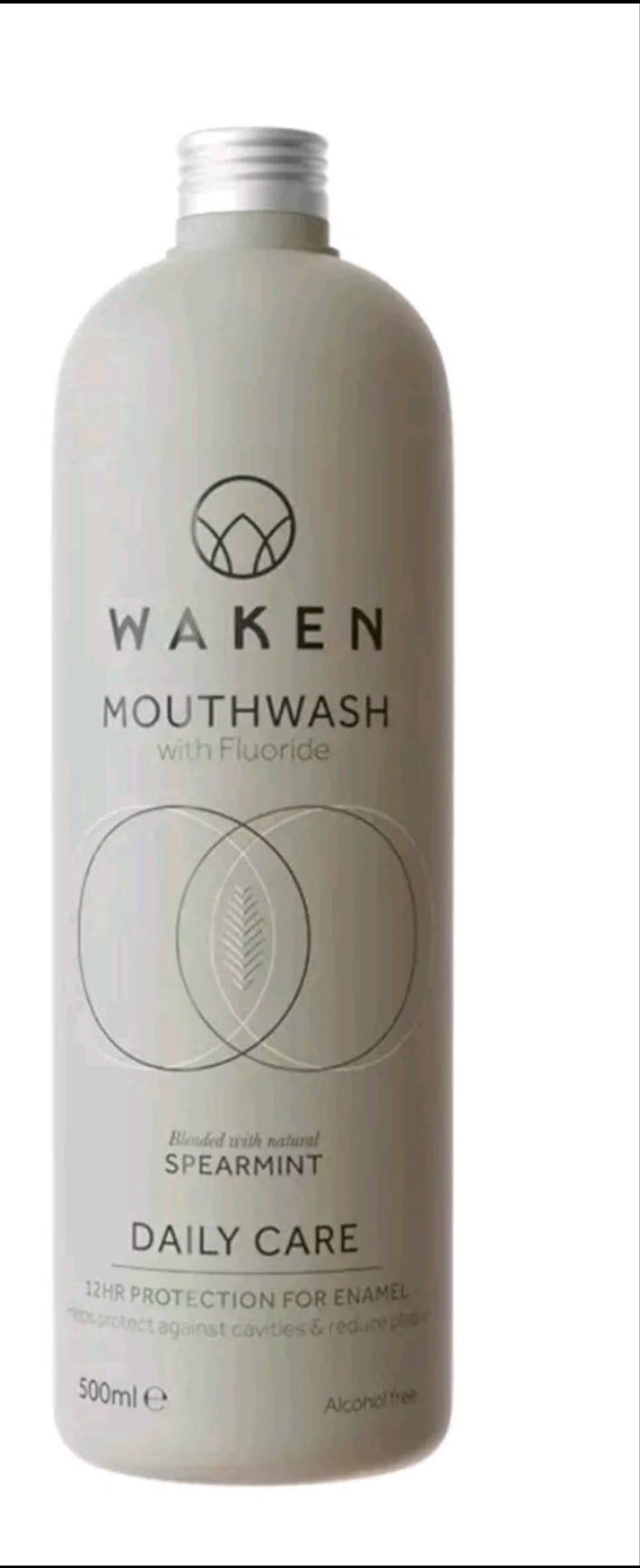 Waken Spearmint Mouthwash for Fresh Breath - Spearmint 500ml