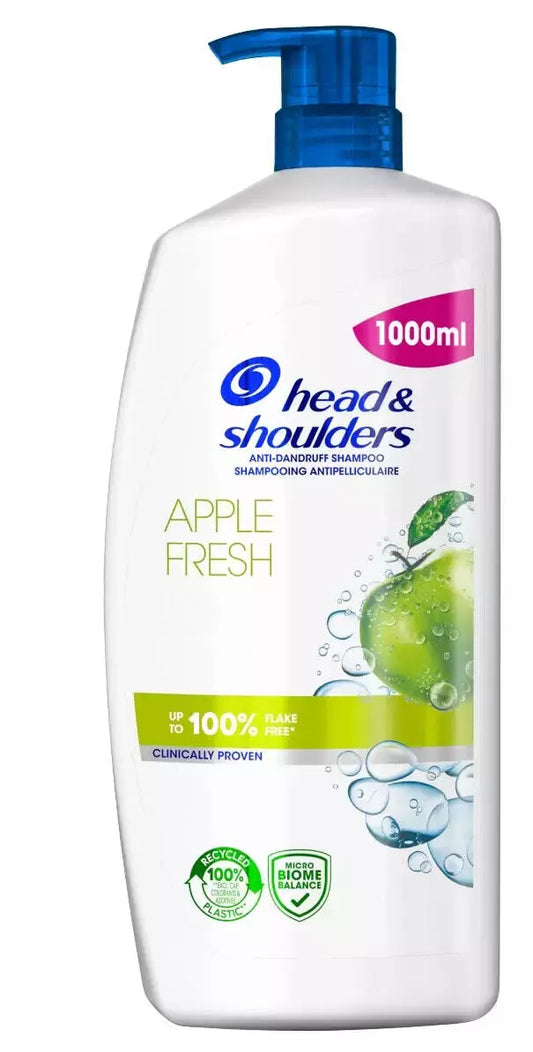 Head & Shoulders Apple Fresh Anti-Dandruff Flake Free Shampoo - 1000ml